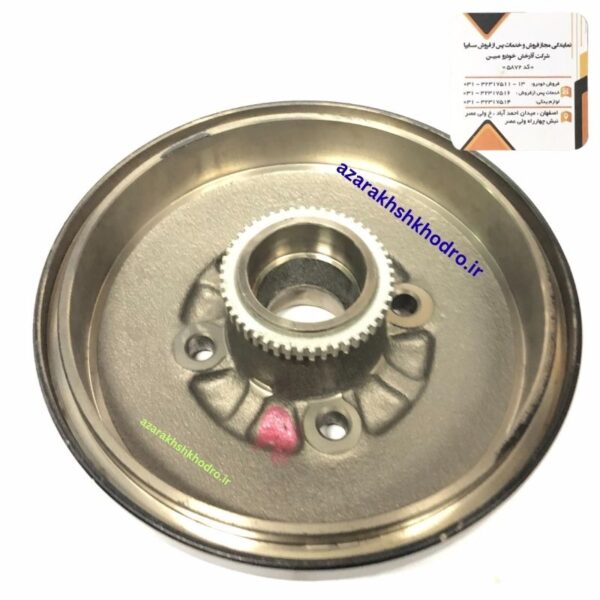 كاسه چرخ عقب با دنده سنسور ABS - تجاري(بدون بلبرينگ)  تیبا - کوییک - ساینا شرکتی